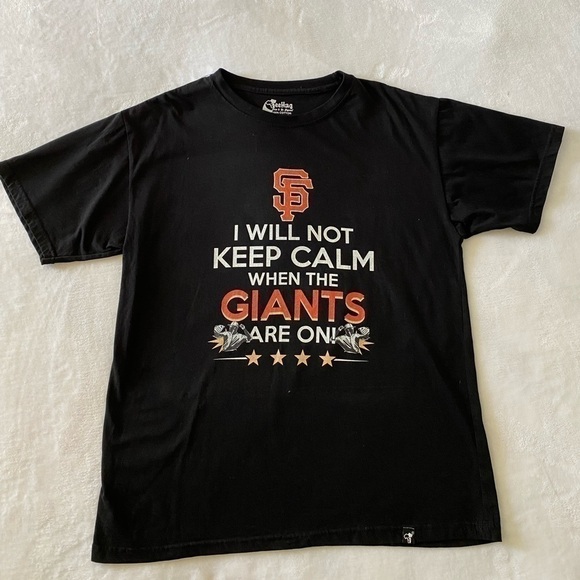 GIANTS Tee Shirt I Will Not Keep Calm When The Giants Are On! Size Large - Picture 1 of 5